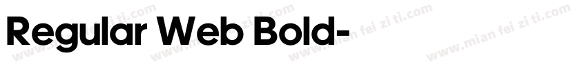 Regular Web Bold字体转换